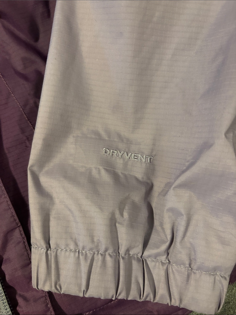 The North Face Two-Tone Purple Hooded Windbreaker - Picture 2 of 4